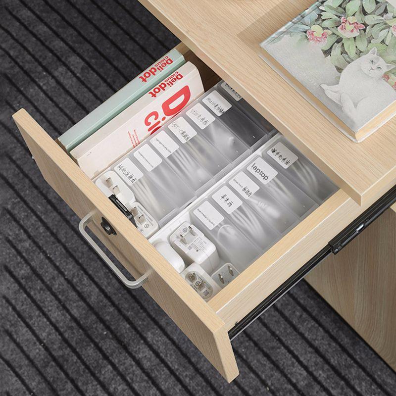 Durable plastic drawer storage box for office