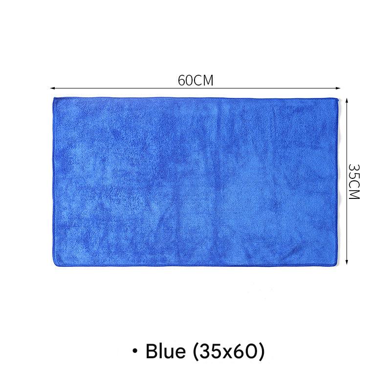 Microfiber cleaning cloth on furniture surface