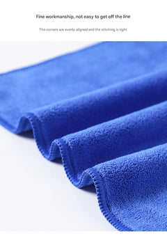 Microfiber cleaning cloth on furniture surface