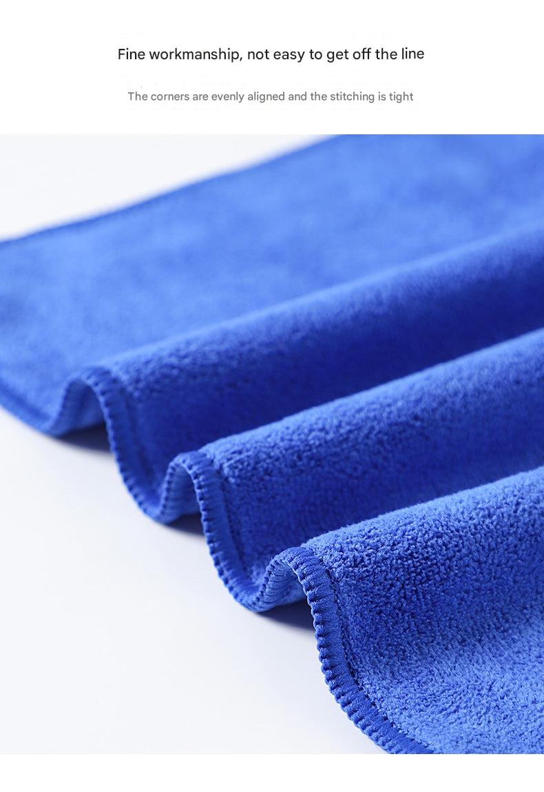 Microfiber cleaning cloth on furniture surface