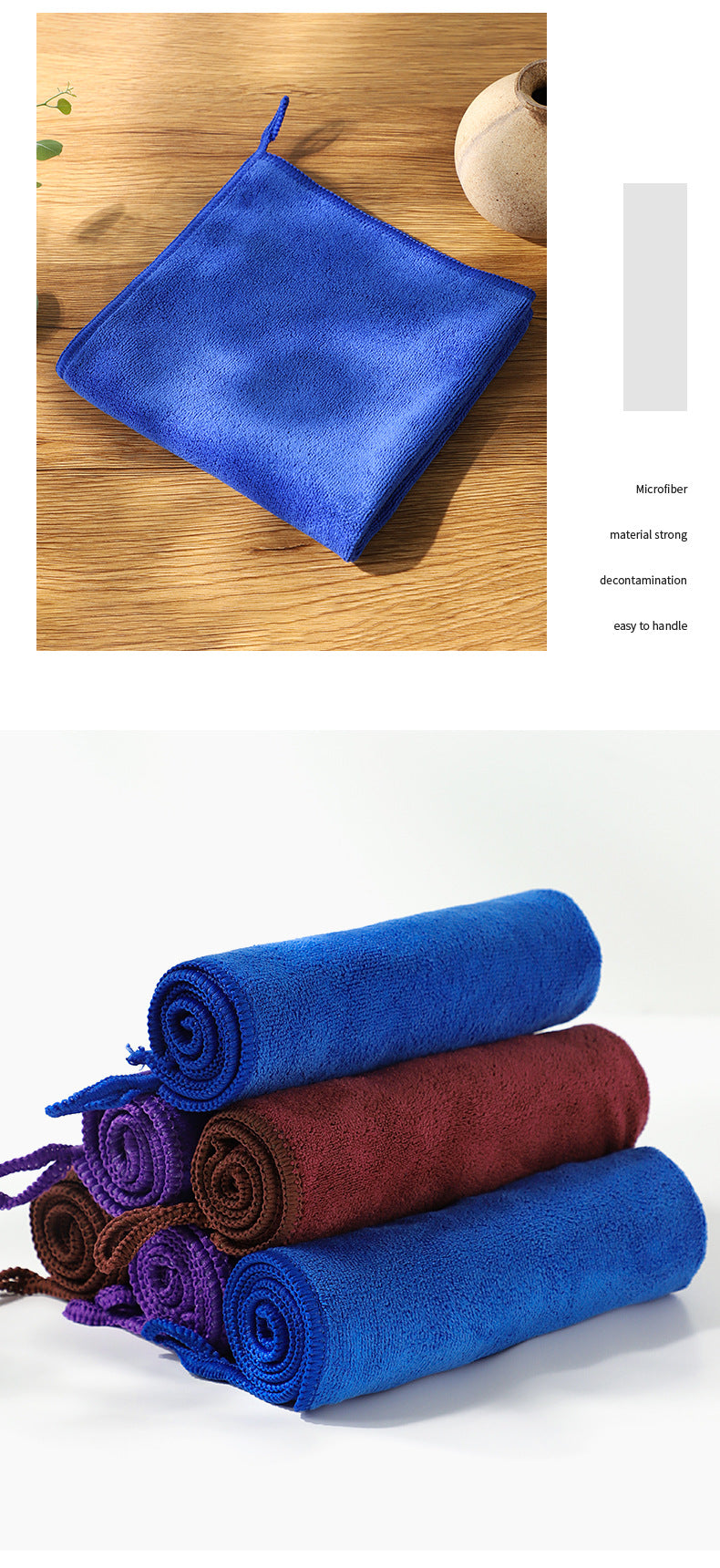 Assorted microfiber cloth colours