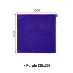 Microfiber cloths laid out for display