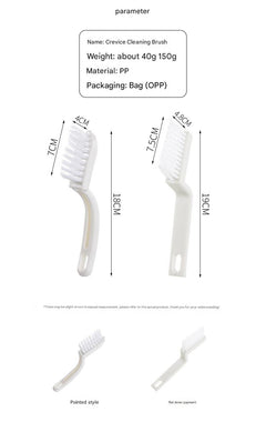 Effortless bathroom tile corner cleaner brush