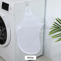 durable laundry basket in bathroom