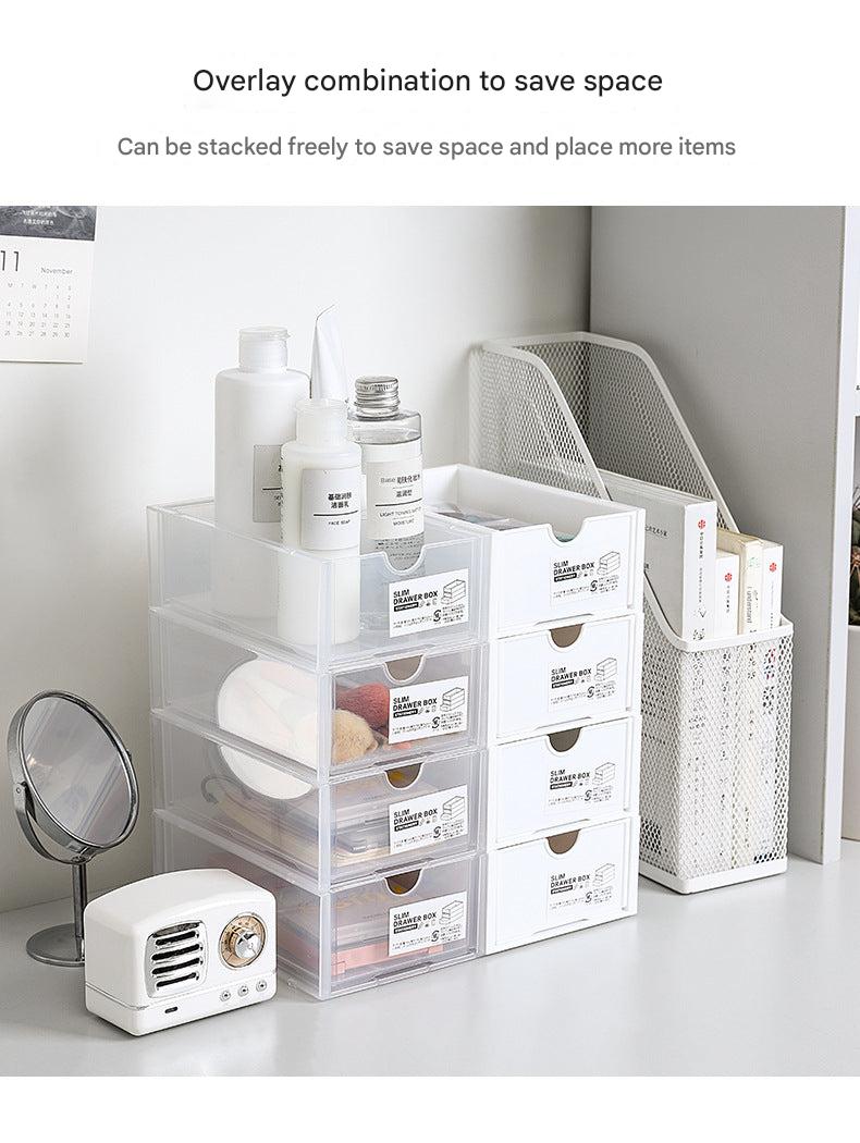 White and clear organiser showcasing versatility