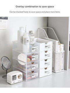 White and clear organiser showcasing versatility