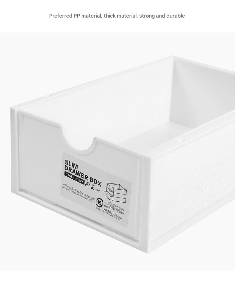 Stackable organiser reducing desk clutter