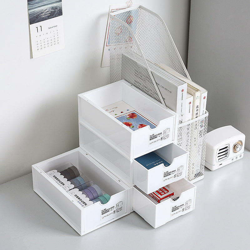 Durable plastic organiser for makeup and stationery