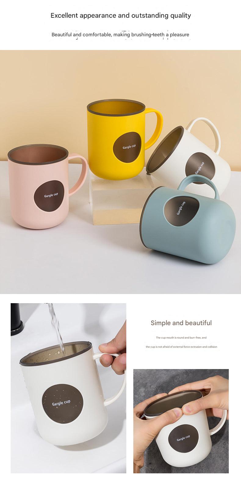 Cute double-layer toothbrush holder in yellow