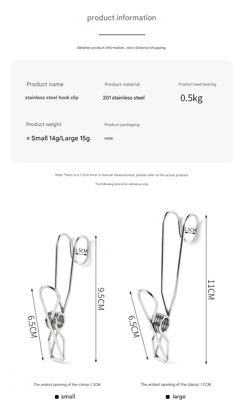Image of stainless steel multi-functional hooks