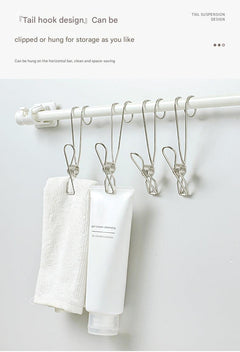 Stylish storage solution hooks for bathroom