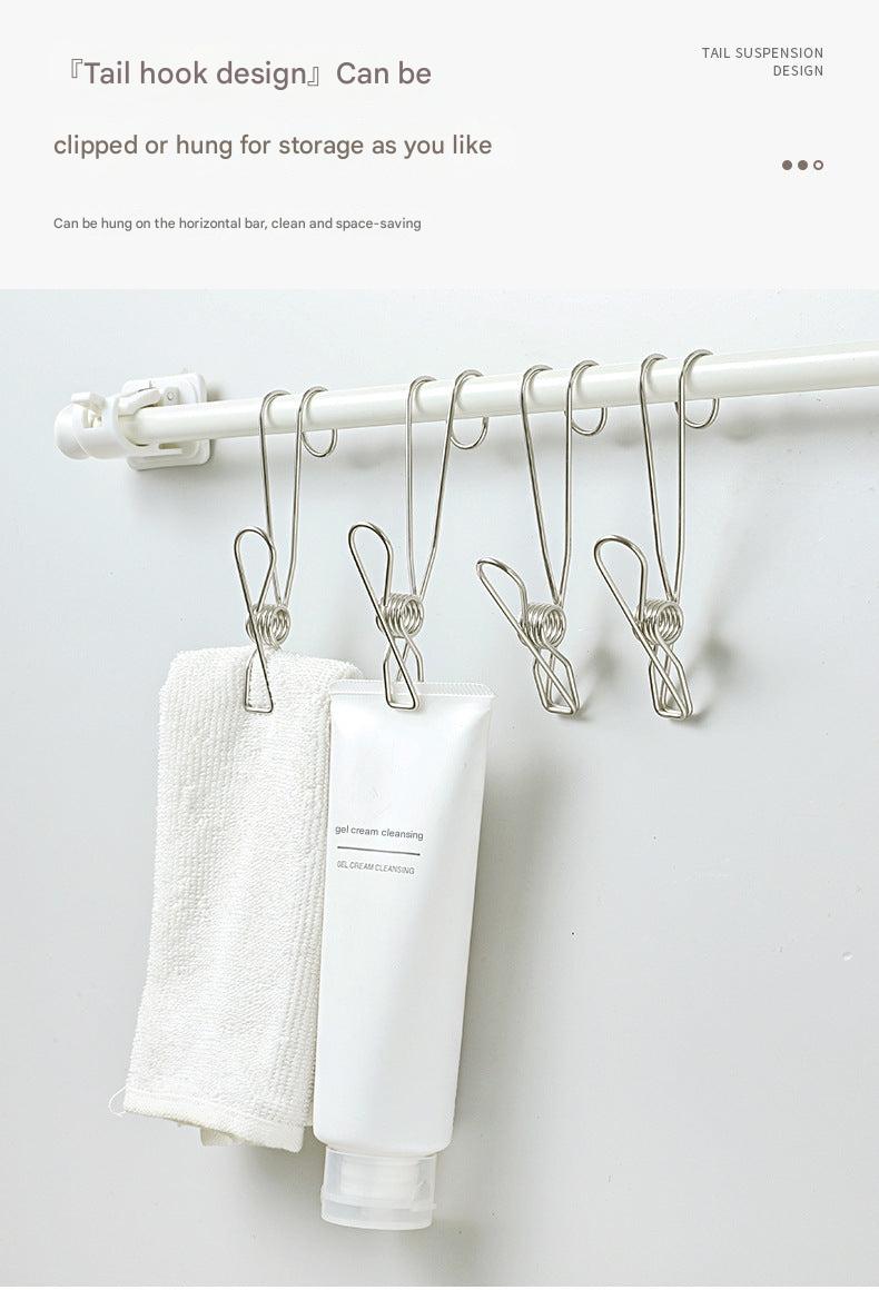 Stylish storage solution hooks for bathroom