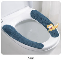 comfort plush toilet seat in close-up