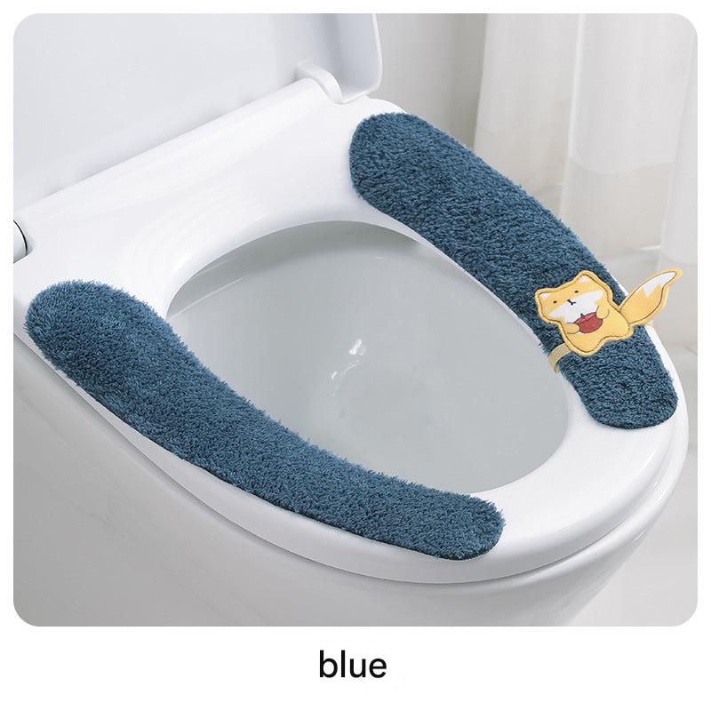comfort plush toilet seat in close-up