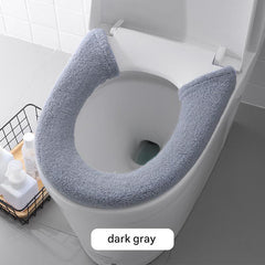 Purple and pink cat toilet seat cover