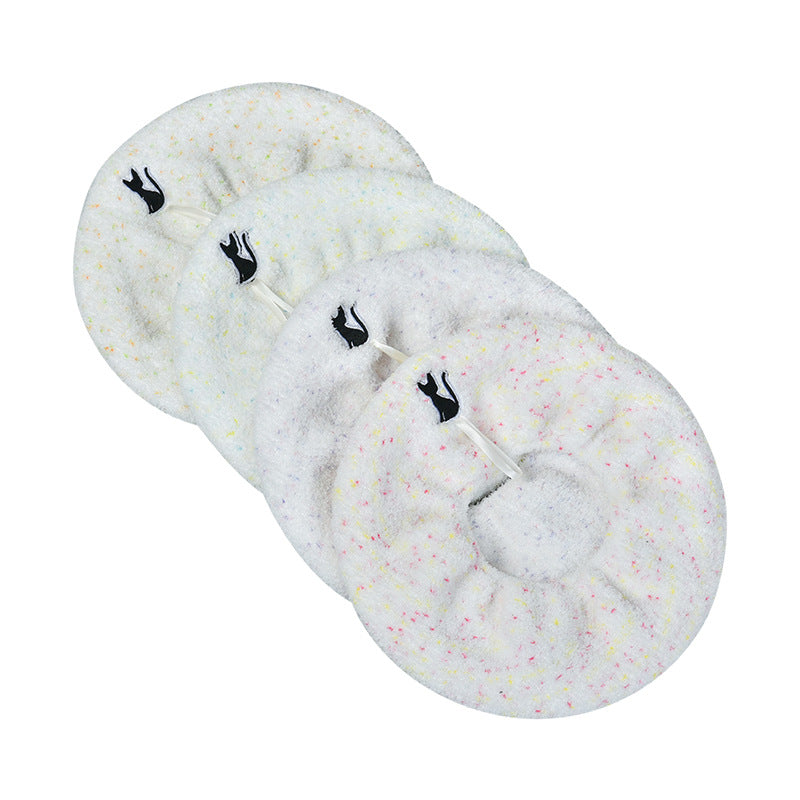 Purple and pink cat toilet seat cover