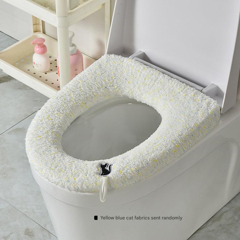 Cozy toilet seat cover in varied designs