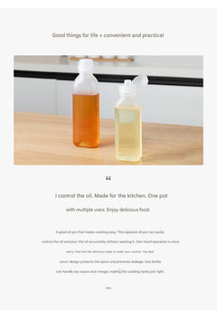 Versatile squeeze oil dispenser bottle image 1
