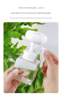 Compact bathroom foaming bottle