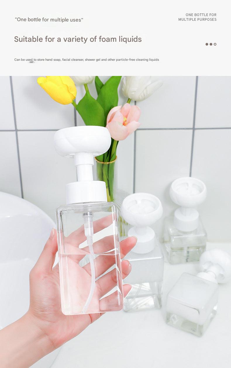 Eco-friendly floral design foam bottle