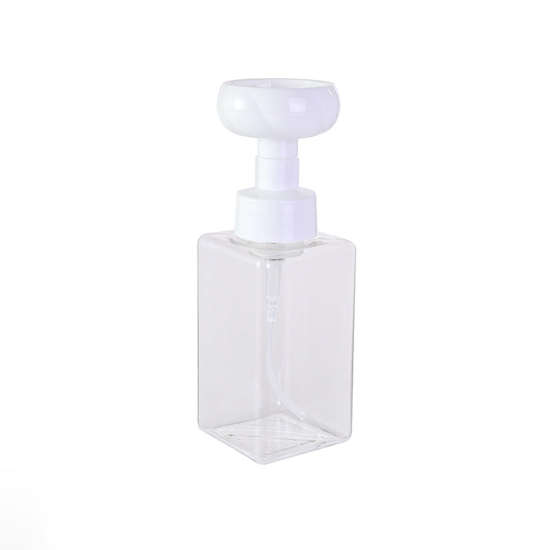 Stylish liquid soap dispenser in use