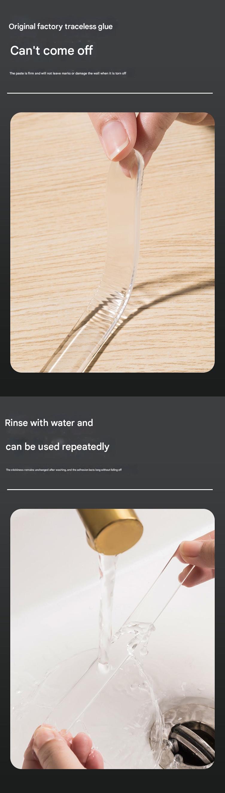 Close-up of transparent silicone collision pad