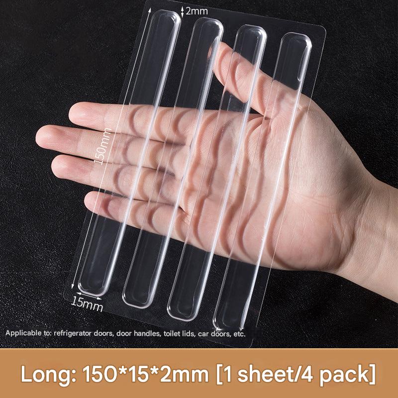 Range of silicone bumpers on door edge