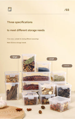 Airtight container ensuring fresh spices