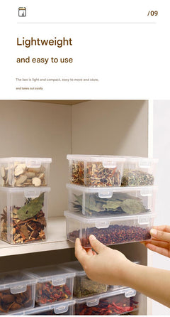 Set of spice containers suitable for any kitchen