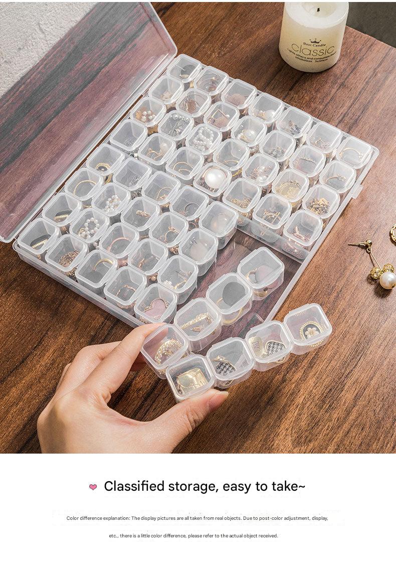 clear plastic storage box on a table