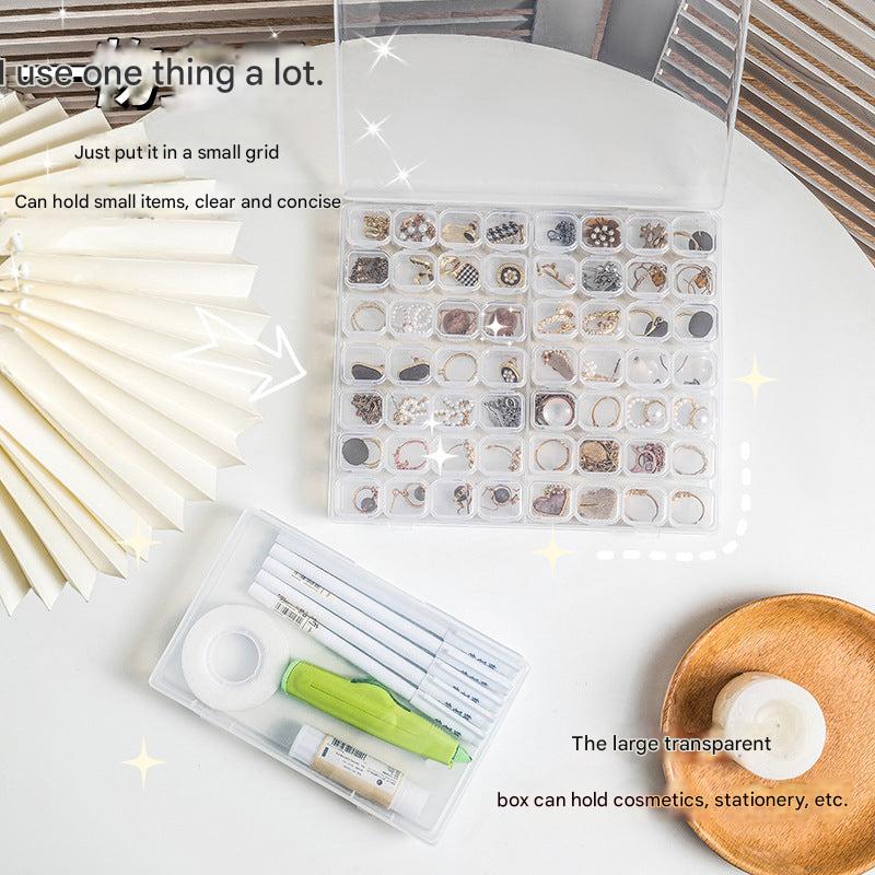 organisation of small items in storage box