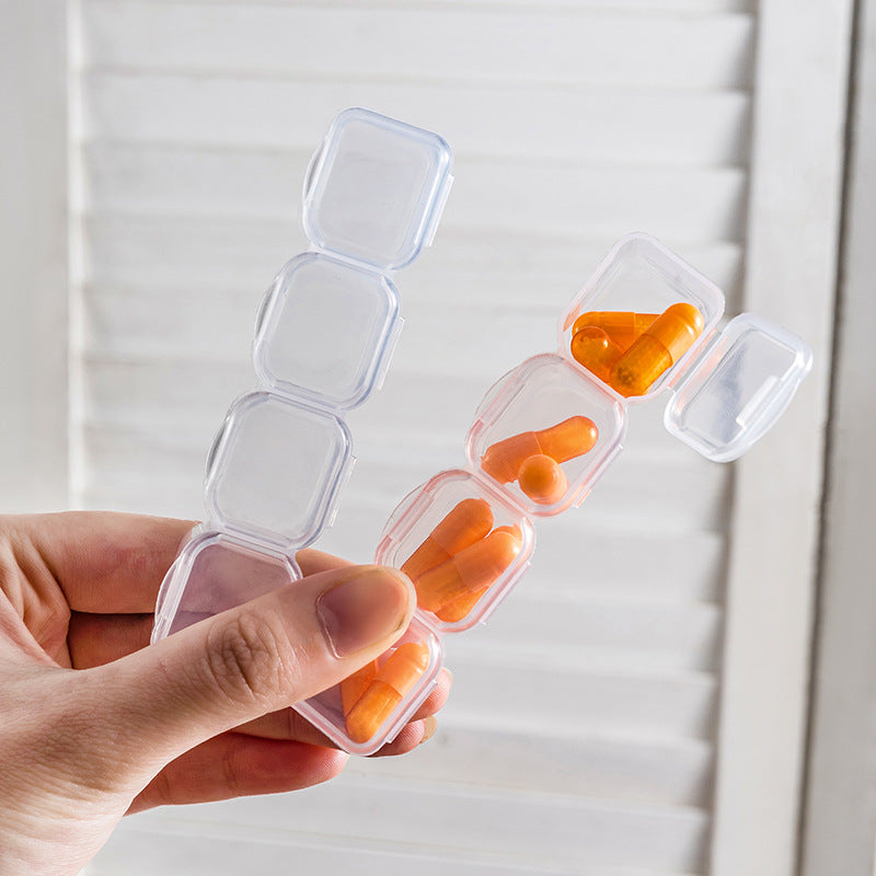 clear plastic storage box on a table