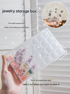 clear storage organizer with 56 compartments