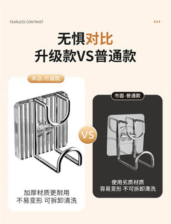 Durable plastic wall hook in grey for bathrooms