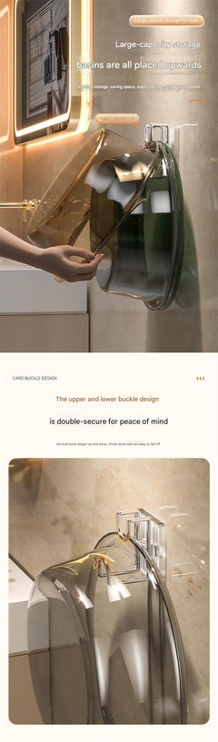 Bathroom wall hook for washbasin in white colour