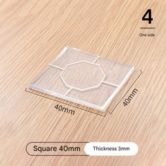 Clear silicone pads keeping furniture safe