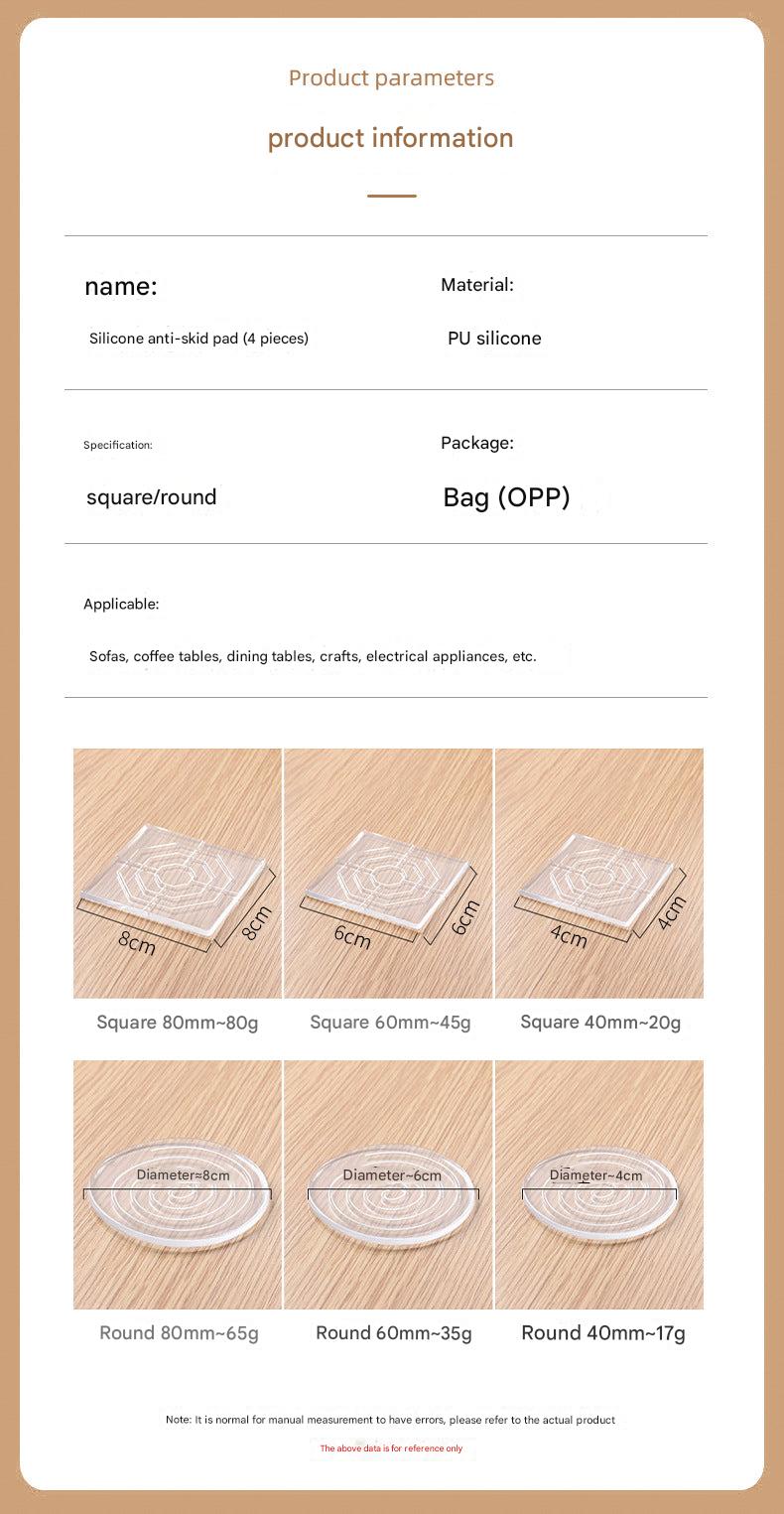 Stylish silicone pads for dining table