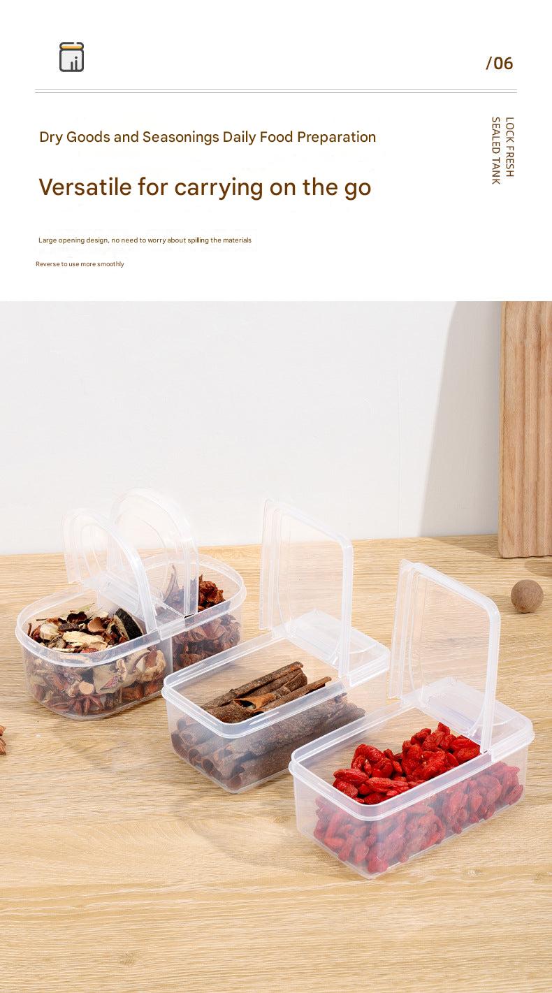 Labelled spice storage containers for quick identification