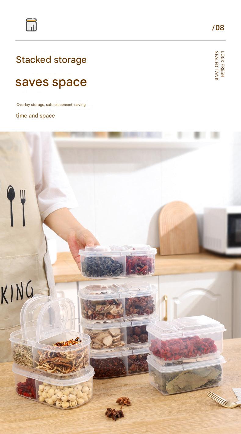 Durable PP spice storage container in kitchen setting