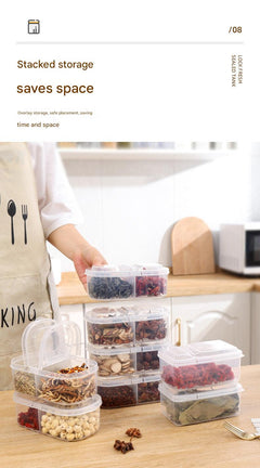 Durable PP spice storage container in kitchen setting