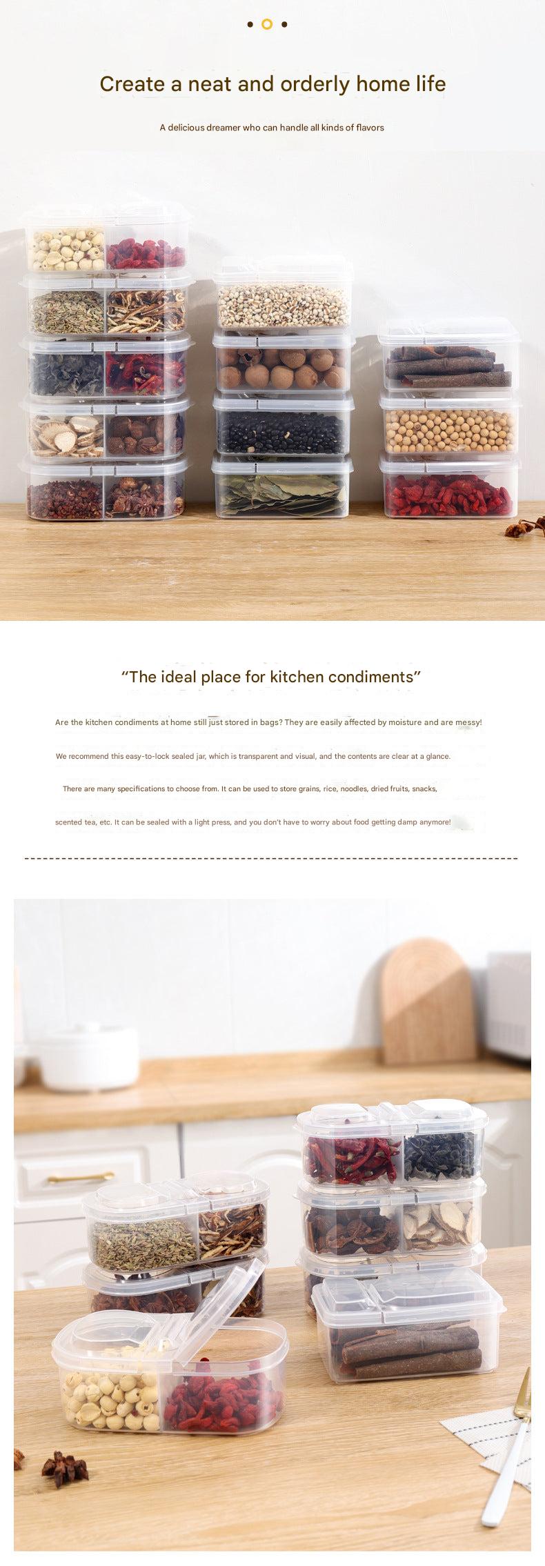 Durable PP spice storage container in kitchen setting