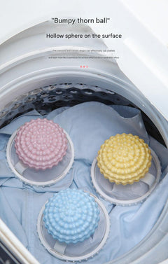 colourful laundry ball showcasing its features