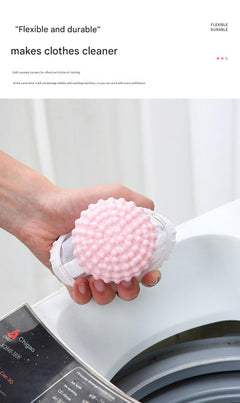 yellow laundry filtering ball for pet hair removal