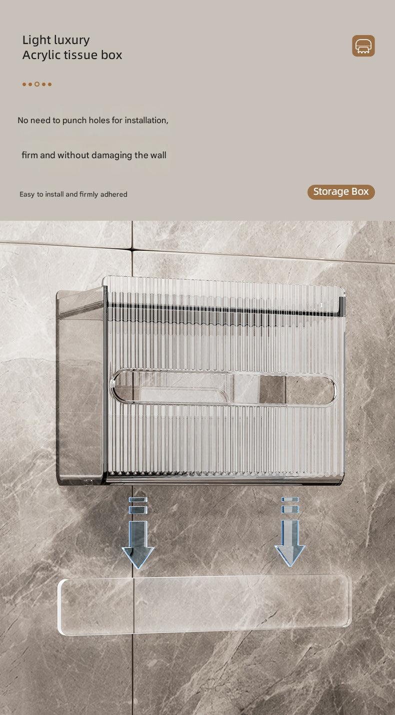 Stylish modern tissue holder in contemporary decor