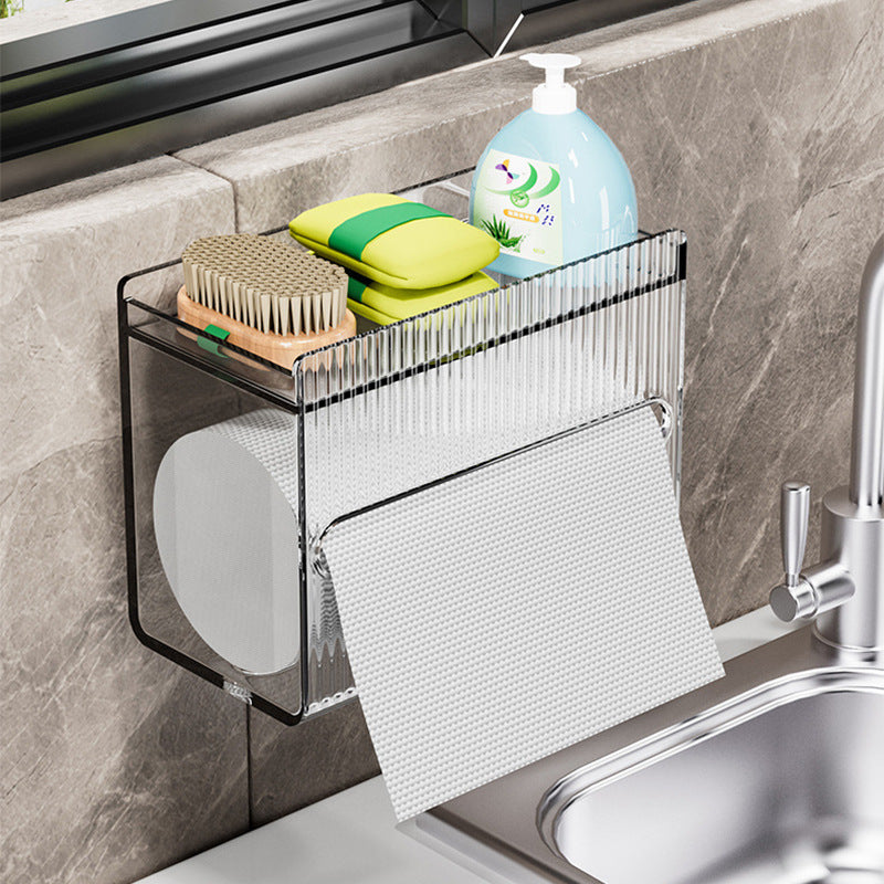 Luxury green acrylic tissue box mounted on wall