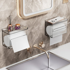 Amber orange acrylic tissue box for modern bathroom