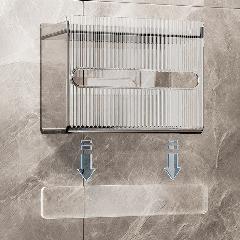 Close-up of waterproof tissue box with no drill installation