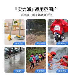 Durable waterproof shoe covers for kids in use