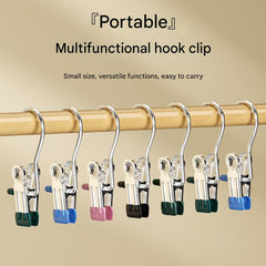 Close-up view of stainless steel clip for socks 2