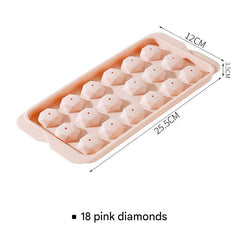 Stacked ice cube trays for home storage